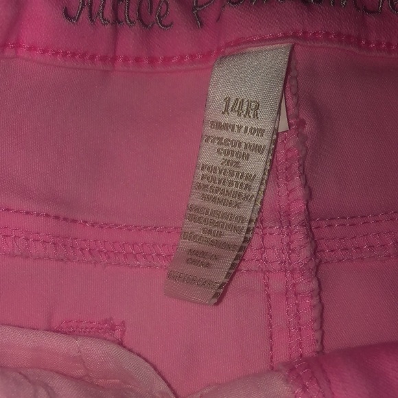 Justice Neon Pink Girls Jeans - Picture 10 of 13